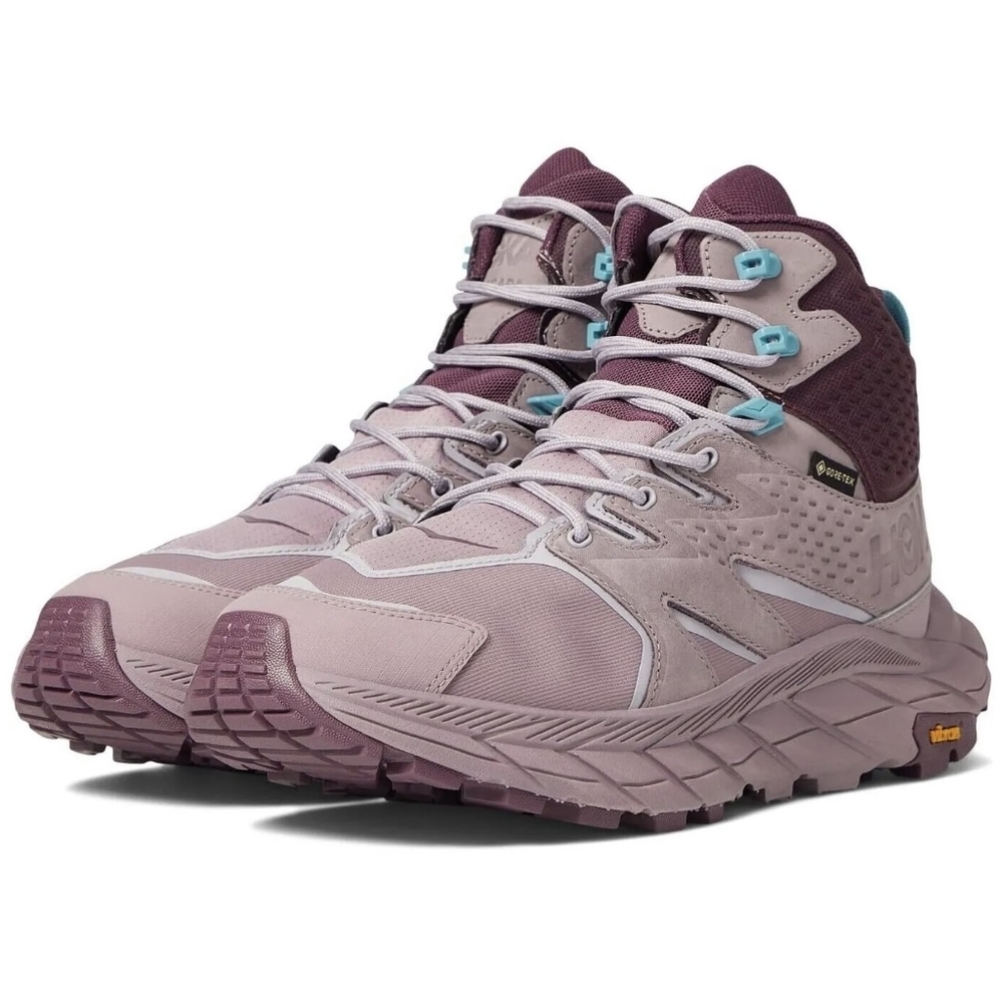 Hoka One One Anacapa Gore-Tex Mid Vibram Hiking Boots Shoes Elderberry Grape - Picture 10 of 15